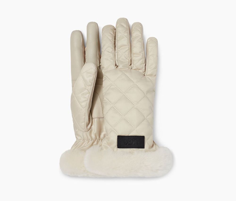 Ugg Gloves Canada - Ugg Women's Quilted Performance White